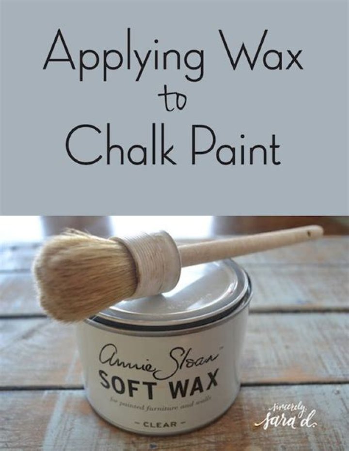 how to apply wax to chalk paint