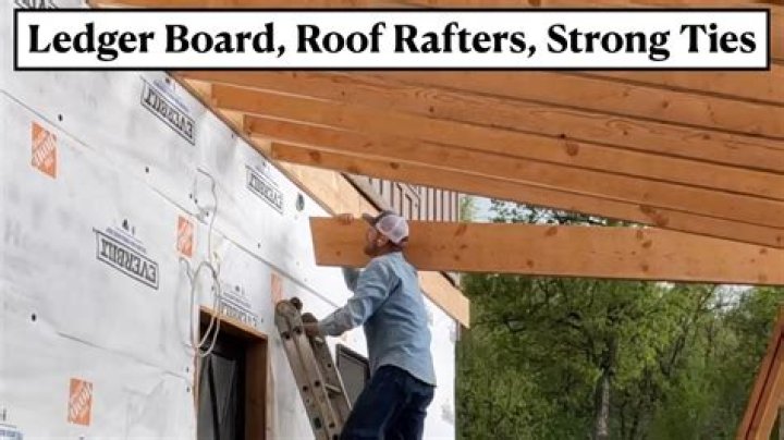 how to attach rafters to ledger board
