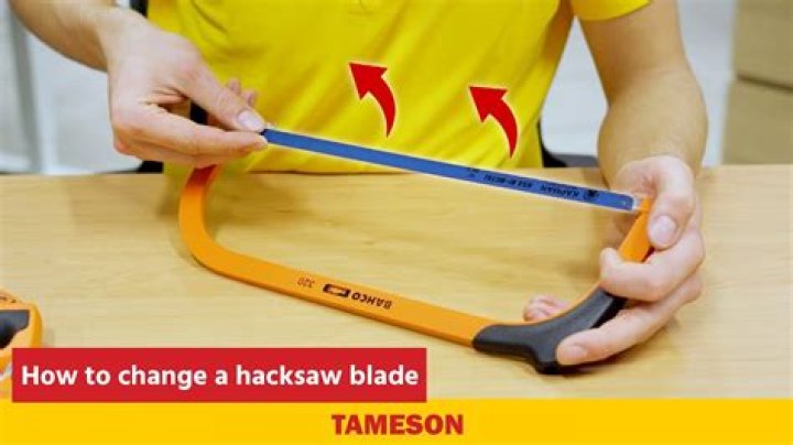 how to change a hacksaw blade