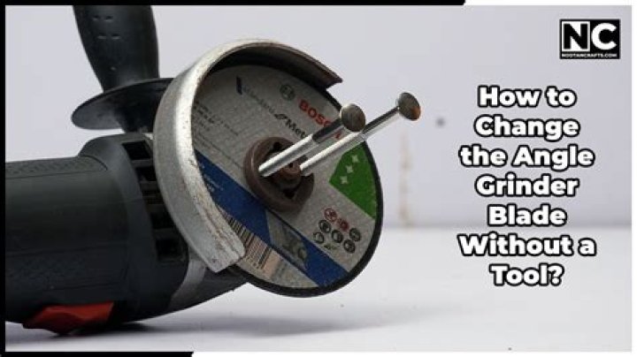how to change angle grinder blade