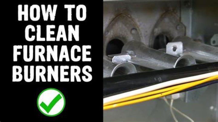 how to clean furnace burners