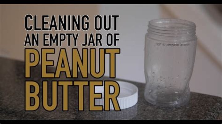 how to clean peanut butter jar