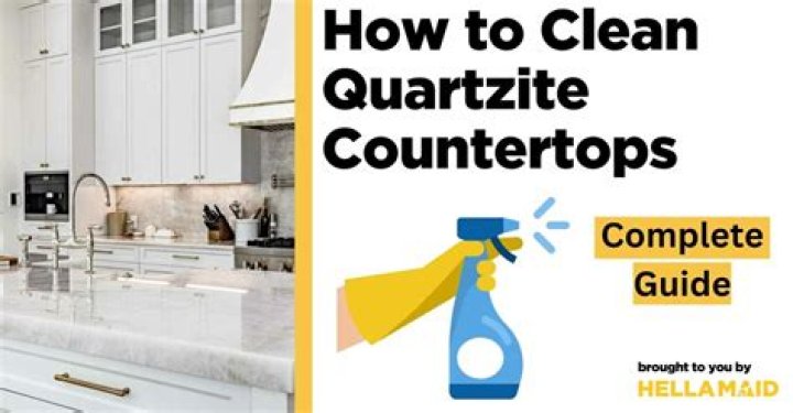 how to clean quartzite countertops