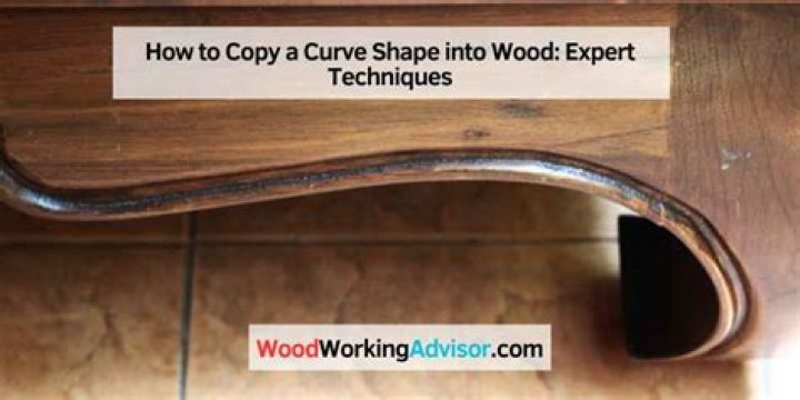 how to copy a curve shape into wood
