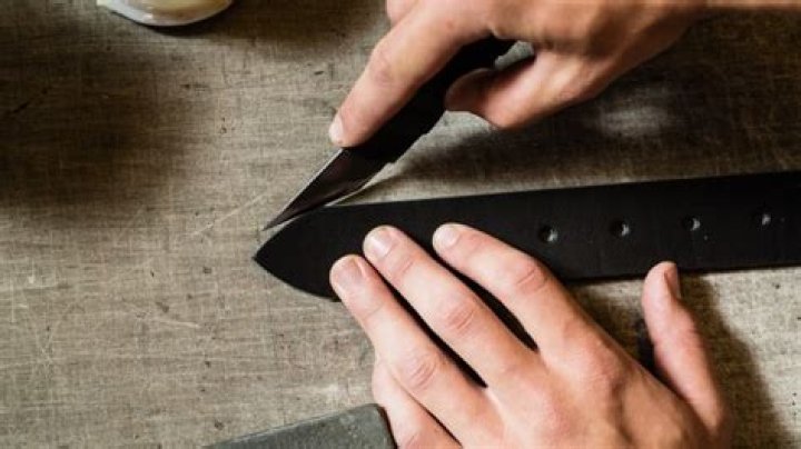 how to cut a leather belt