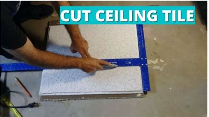 how to cut ceiling tiles