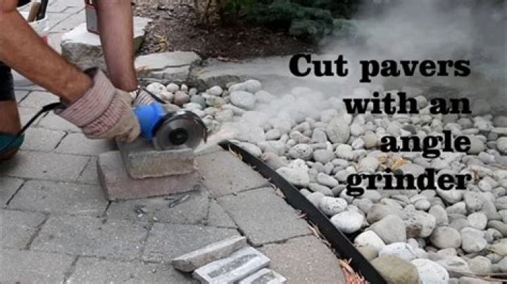 how to cut concrete pavers