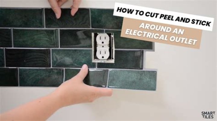 how to cut glass tile around outlets
