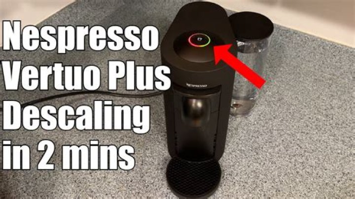 how to descale nespresso vertuo