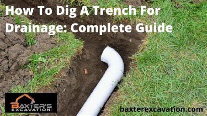 how to dig a trench for drainage