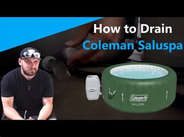 how to drain coleman saluspa
