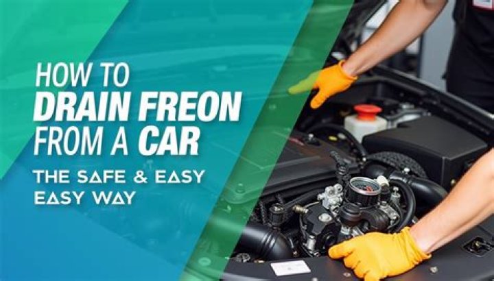 how to drain freon from car