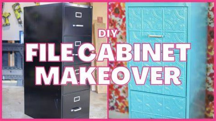 how to dress up a metal file cabinet