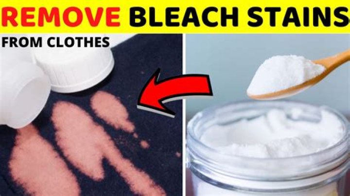 how to get bleach out of a shirt