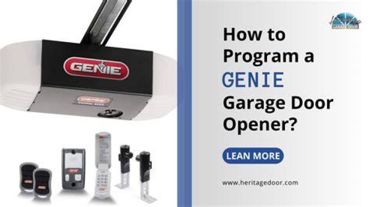 how to install genie garage door opener