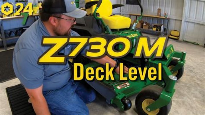 how to level john deere mower deck