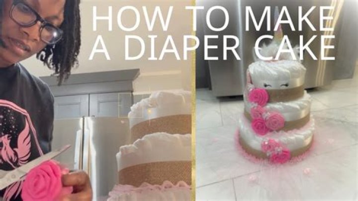 how to make a diaper cake without rolling the diapers