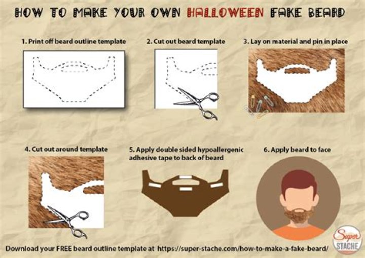 how to make a fake beard