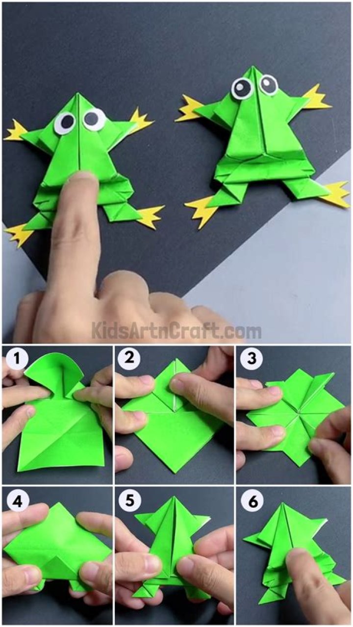 how to make a frog with your hands