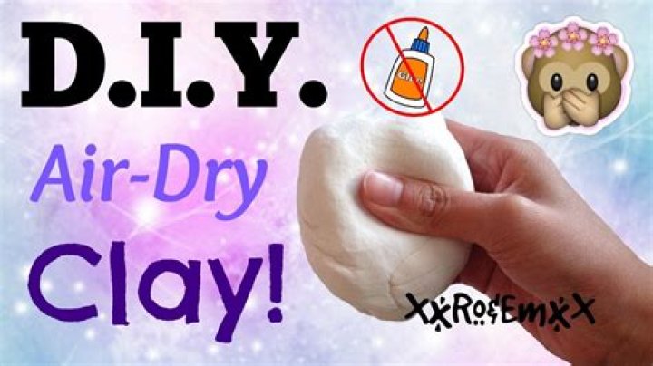 how to make air dry clay without glue