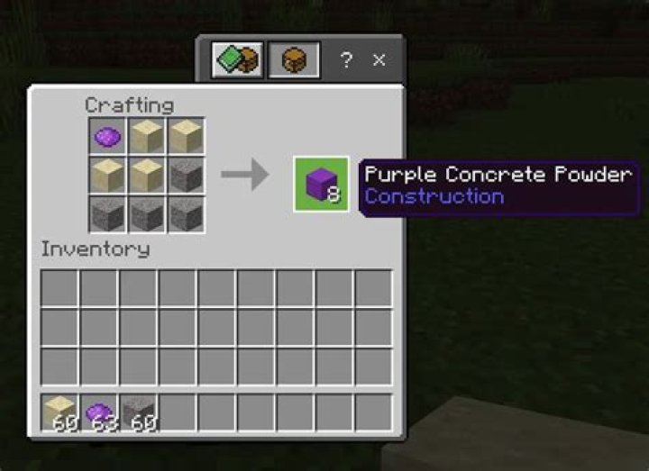 how to make concrete in minecraft