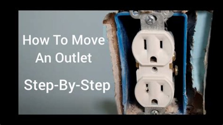 how to move an electrical outlet