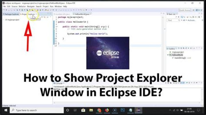 how to open project explorer in eclipse