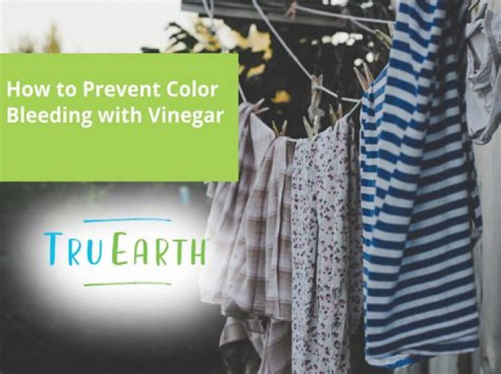how to prevent color bleeding with vinegar
