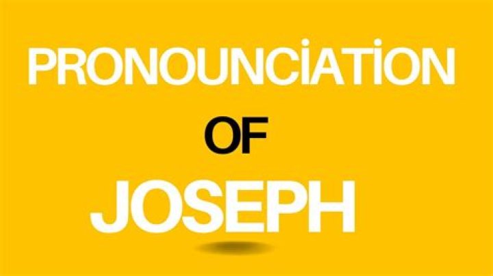 how to pronounce joseph