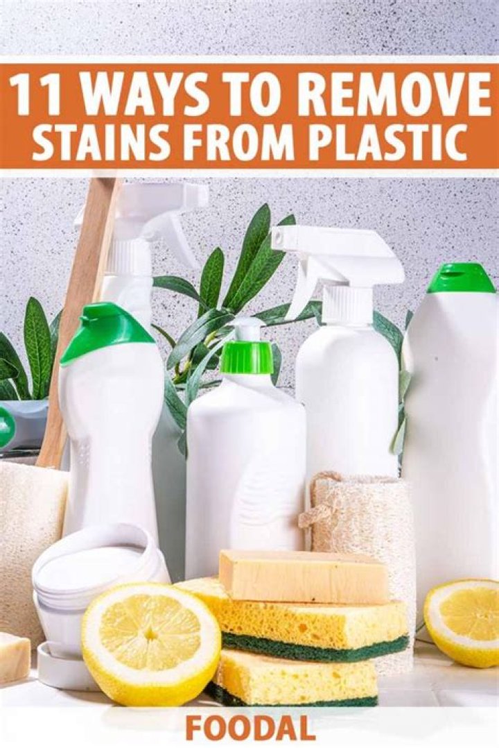 how to remove tea stains from plastic