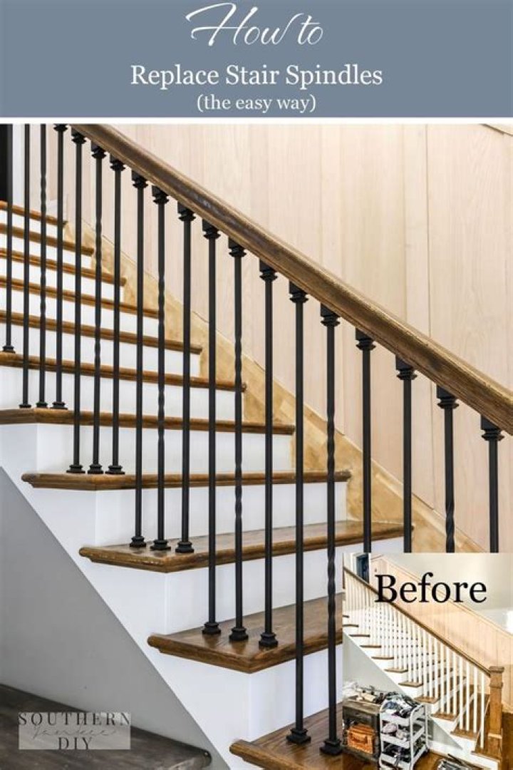 how to replace stair spindles