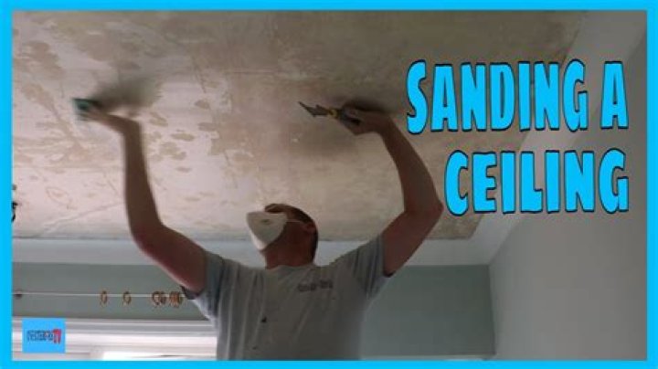 how to sand a ceiling