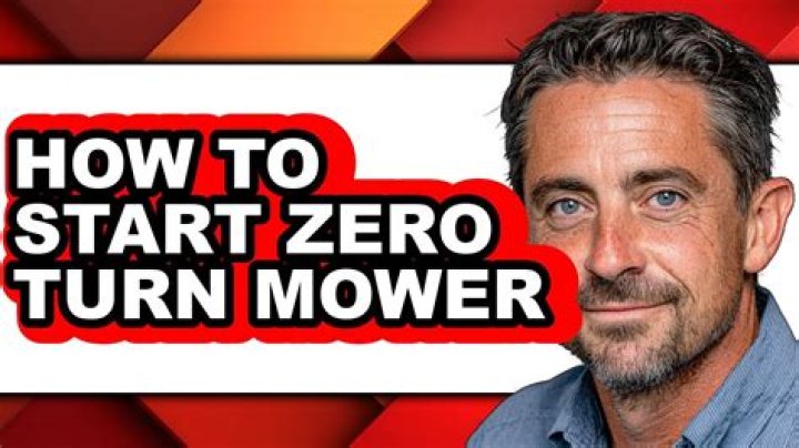 how to start zero turn mower