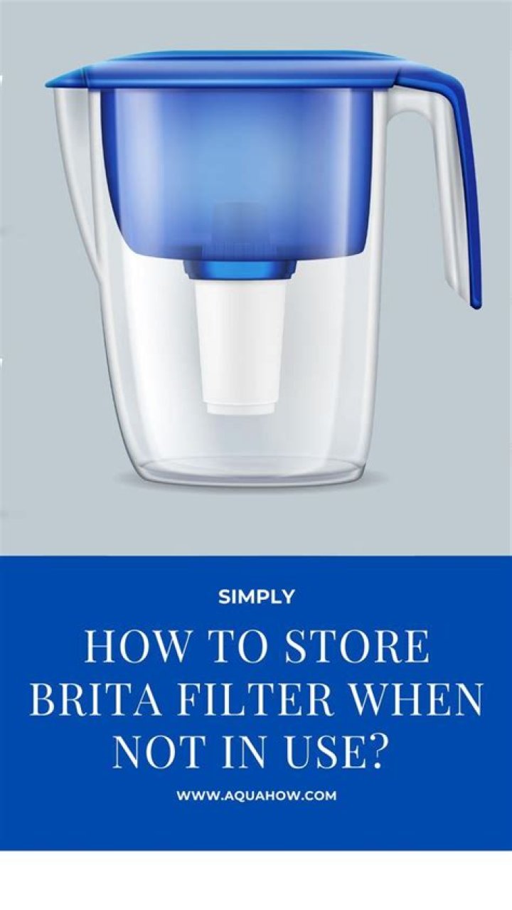 how to store brita filter when not in use