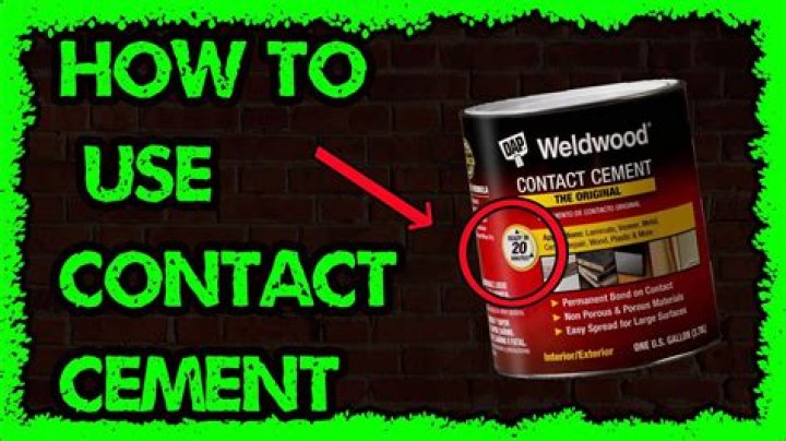 how to use contact cement