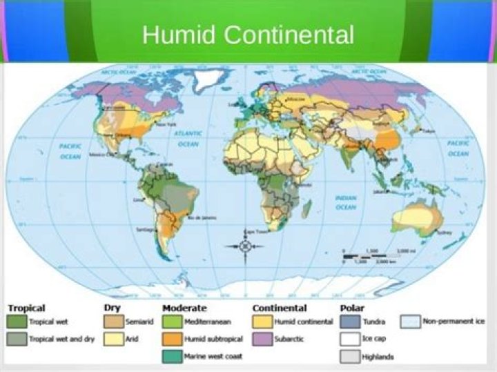 humid continental location