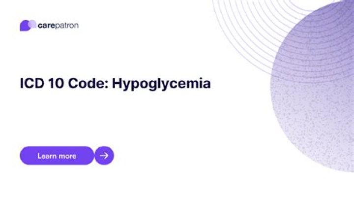 hypoglycemia icd 10