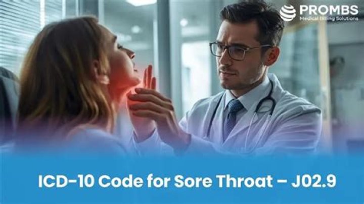 icd 10 code for sore throat