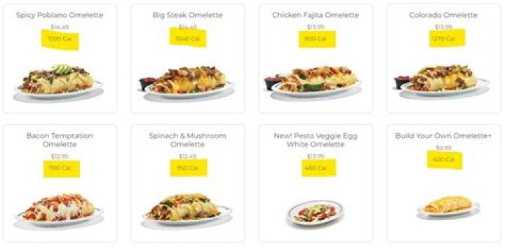 ihop omelette calories