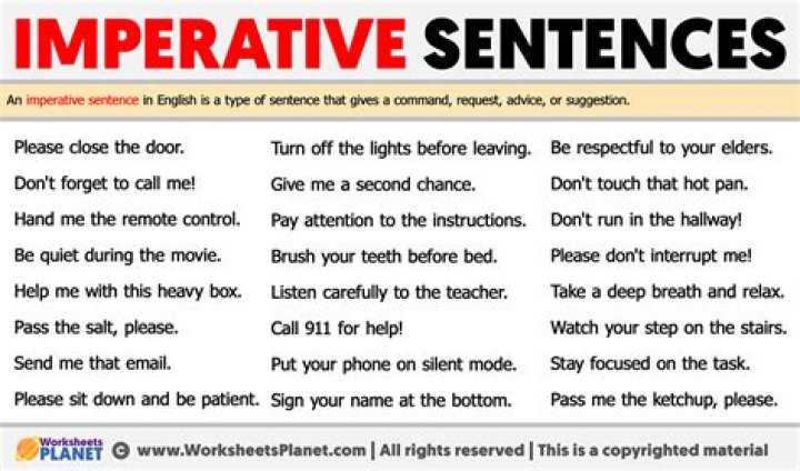 imperative sentence