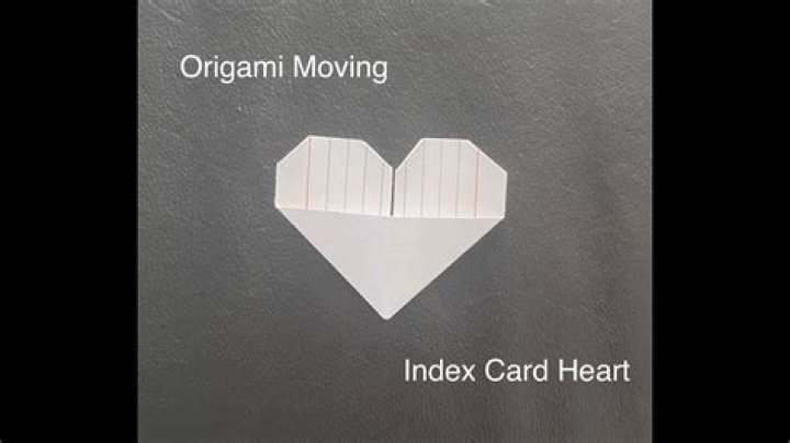 index card origami