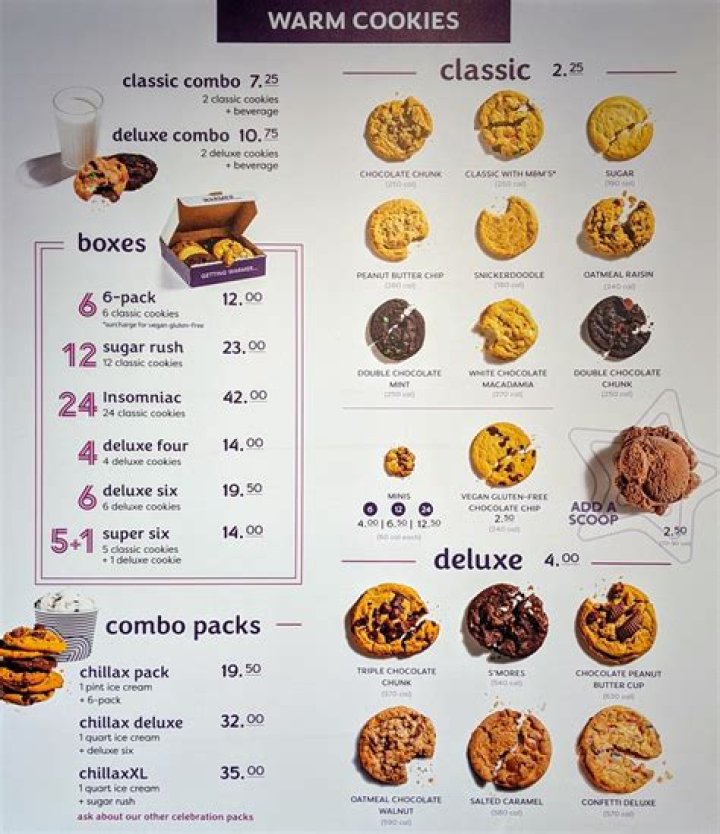insomnia cookie prices
