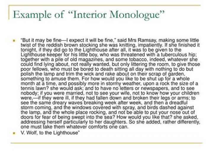 internal monologue examples