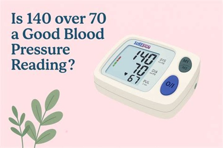 Is 140 over 70 a good blood pressure?
