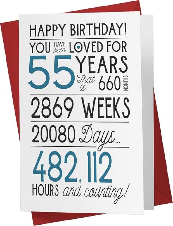 Is 55 a special birthday