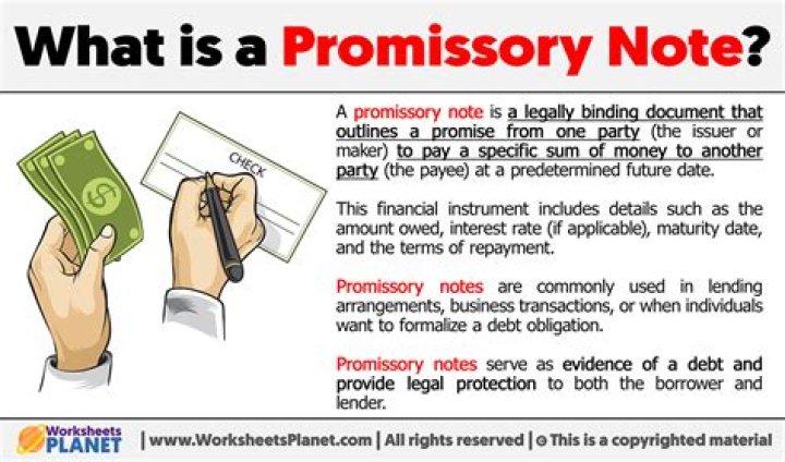 Is a promissory note an agreement