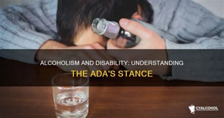 Is alcoholism considered a disability under the ADA?