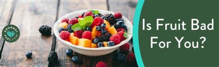 Is fructose from fruit bad for you