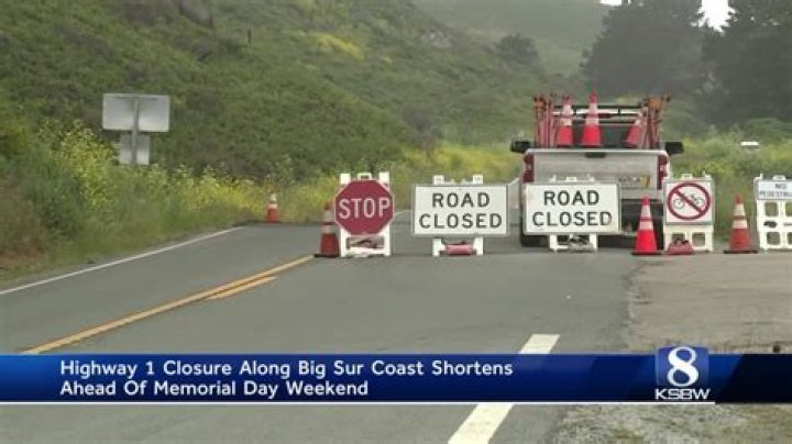 Is Highway 1 closed at Big Sur