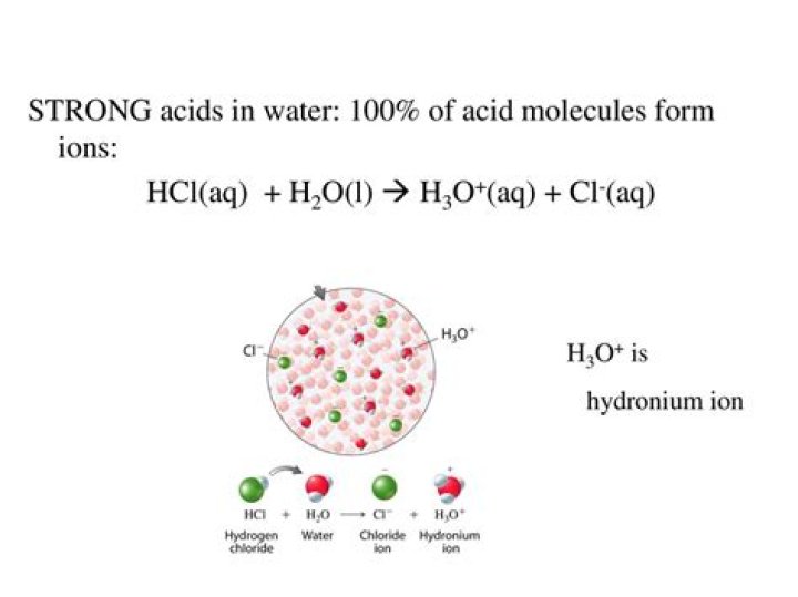 Is Hydronium a strong acid?